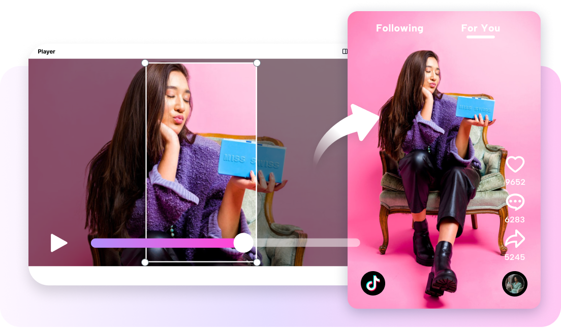 1732690263189. Baguhin ang laki ng anumang video sa isang hit ng TikTok
